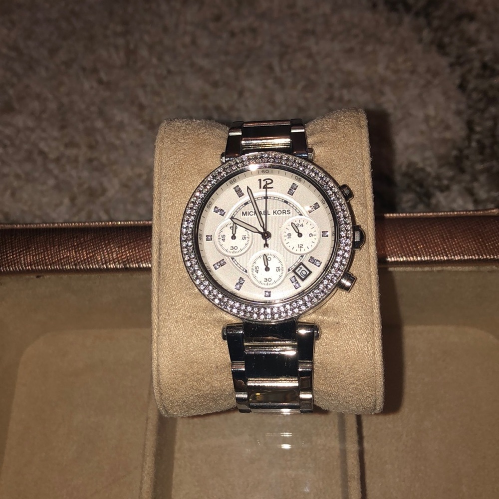 Michael Kors Parker Silver watch
